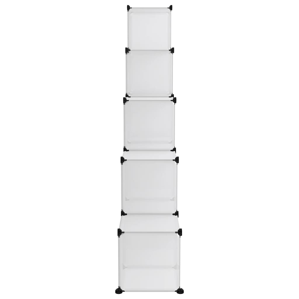 kubeformede opbevaringskasser 15 stk. PP transparent