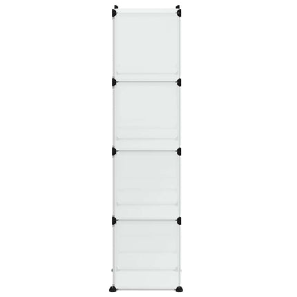 kubeformede opbevaringskasser 9 stk. PP transparent