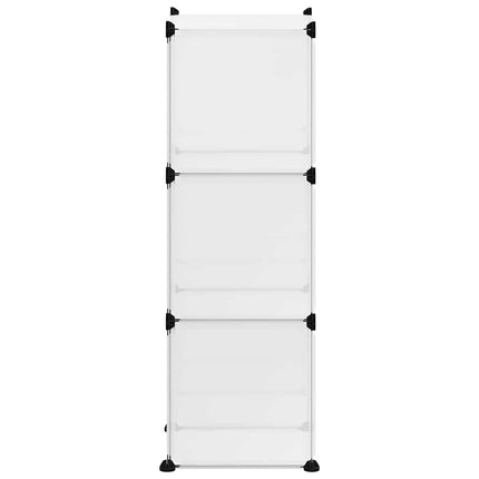 kubeformede opbevaringskasser 6 stk. PP transparent