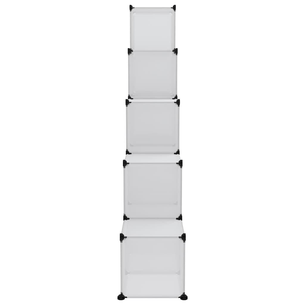 opbevaringskubeorganisator med 15 kuber og døre transparent PP