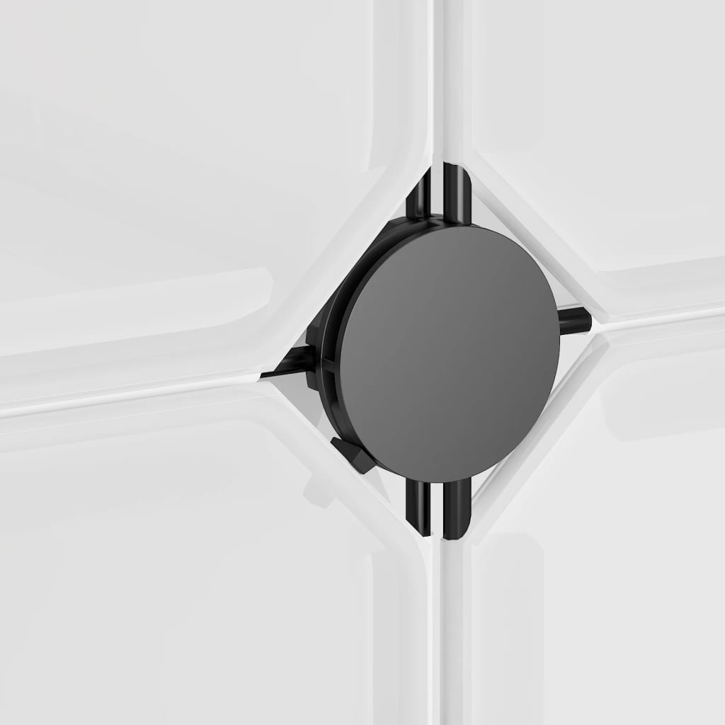 opbevaringskubeorganisator med 12 kuber og døre transparent PP