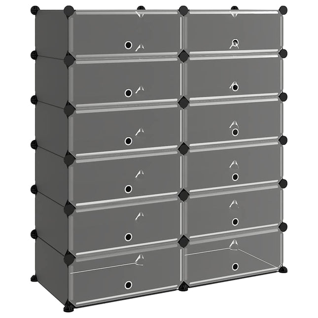 skoreol 94,5x36,5x106 cm PP sort
