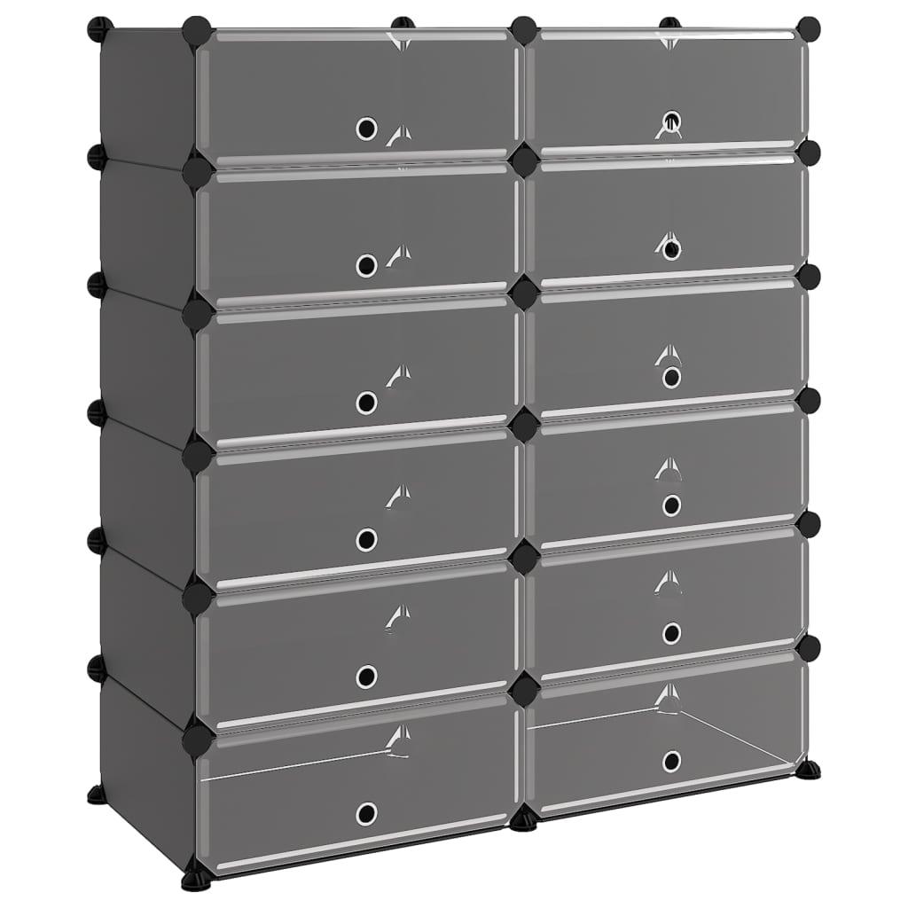 skoreol 94,5x36,5x106 cm PP sort