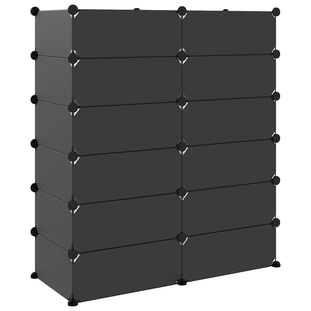 skoreol 94,5x36,5x106 cm PP sort