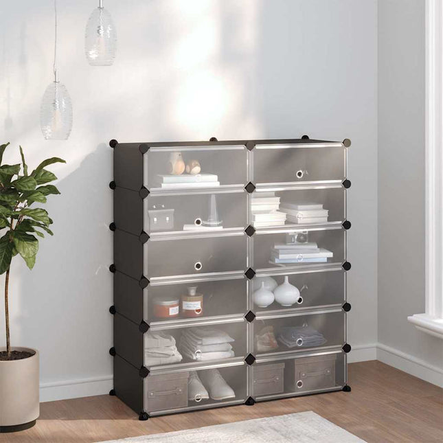 skoreol 94,5x36,5x106 cm PP sort