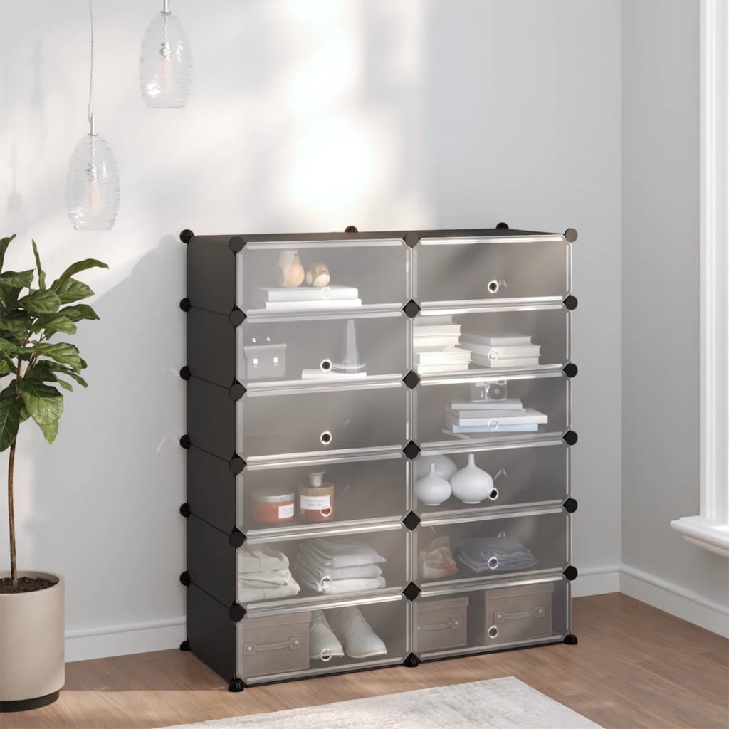 skoreol 94,5x36,5x106 cm PP sort