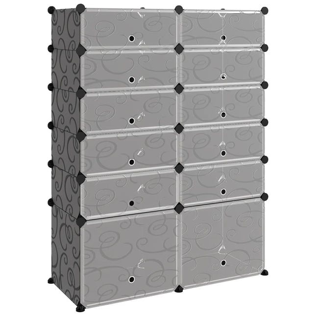 skoreol 94x37x125 cm PP sort