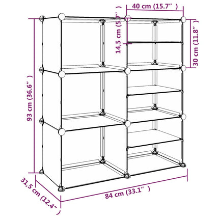 skoreol 84x31,5x93 cm PP transparent