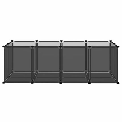 lille dyrebur 144x74x46,5 cm PP og stål sort