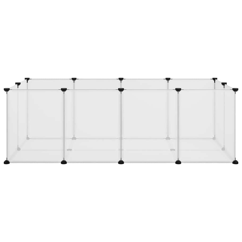 lille dyrebur 144x74x46,5 cm PP og stål transparent