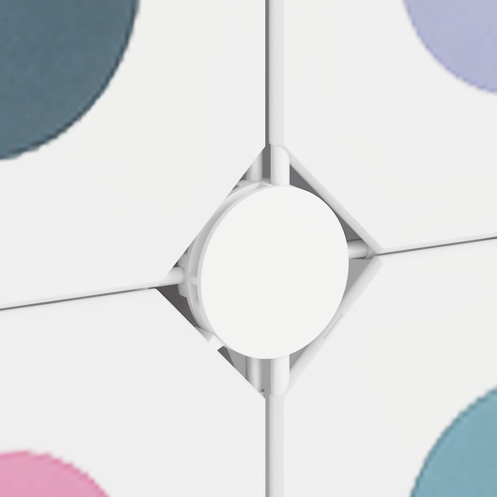 opbevaringsreol til børn 15 kubeformede kasser PP hvid