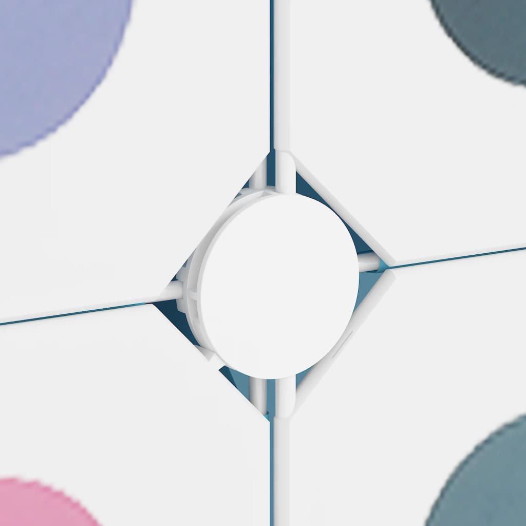 opbevaringsreol til børn 15 kubeformede kasser PP blå