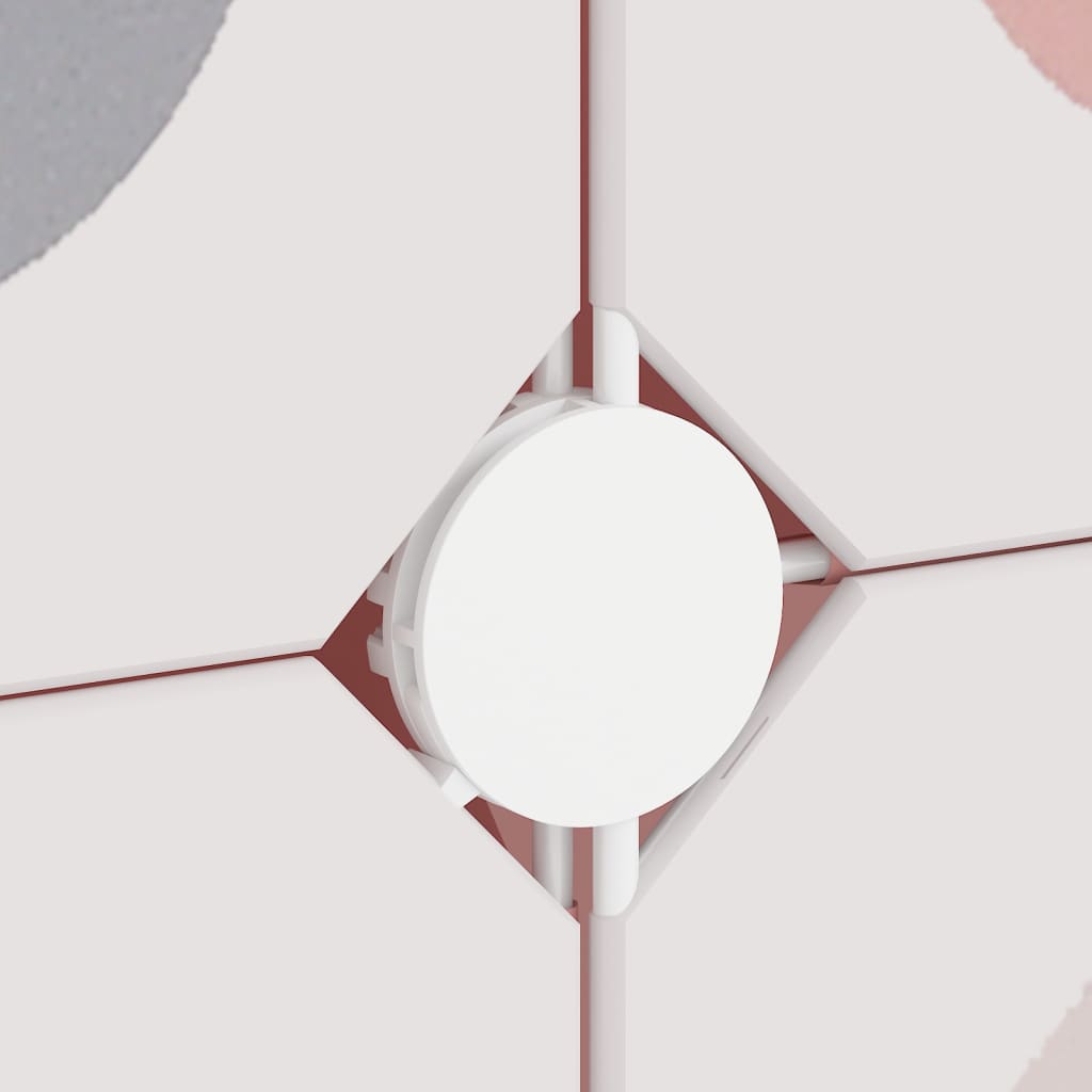 opbevaringsreol til børn 6 kubeformede kasser PP lyserød