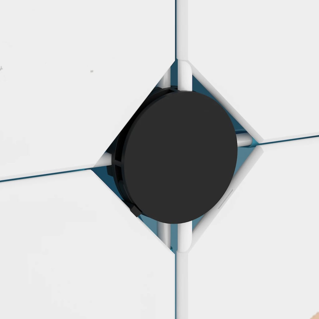 opbevaringsreol til børn 12 kubeformede kasser PP blå