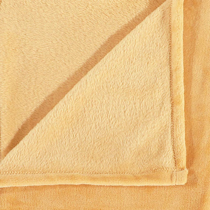 tæppe 130x170 cm polyester abrikosfarvet
