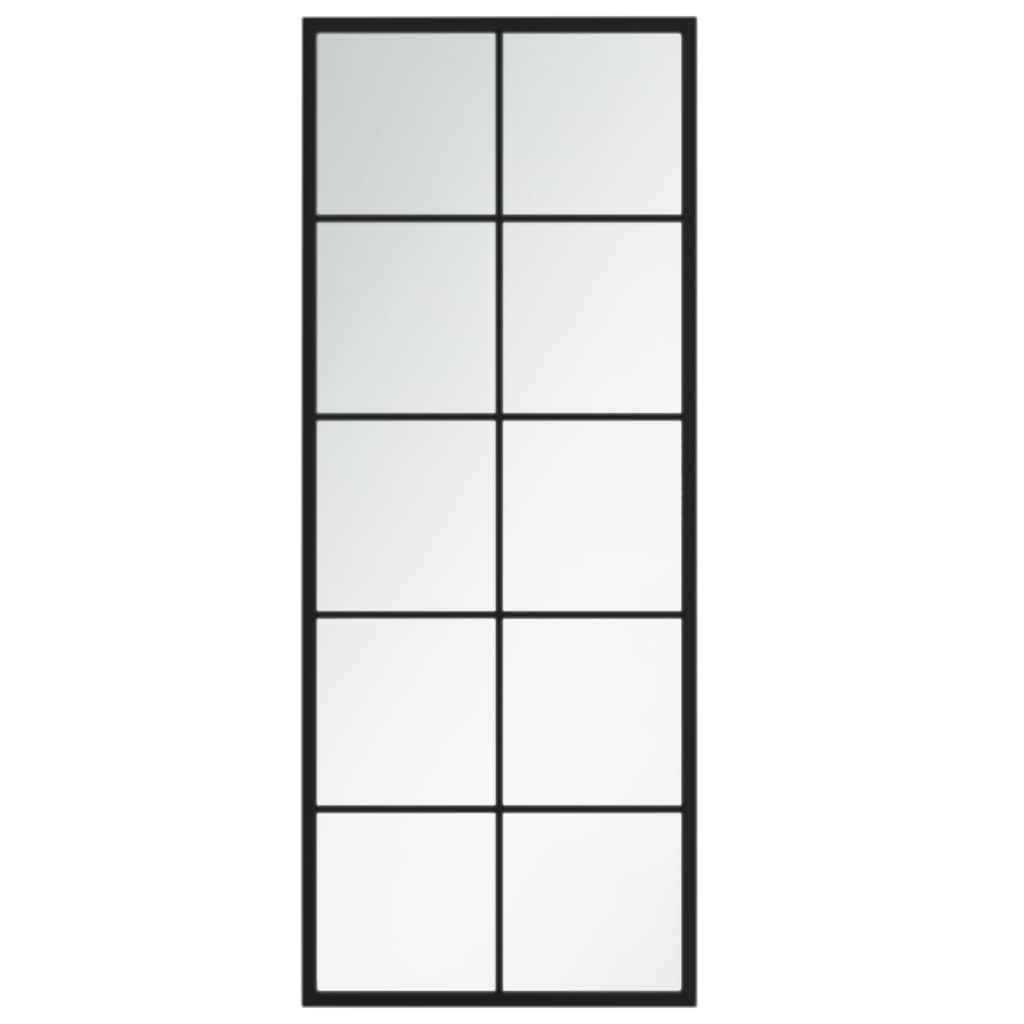 vægspejl 100x40 cm metal sort
