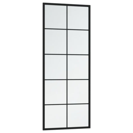 vægspejl 100x40 cm metal sort