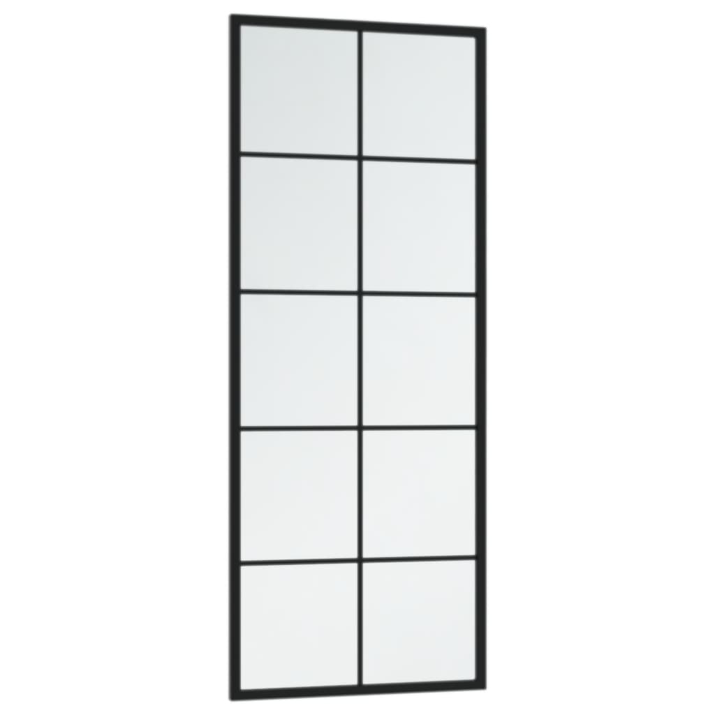 vægspejl 100x40 cm metal sort