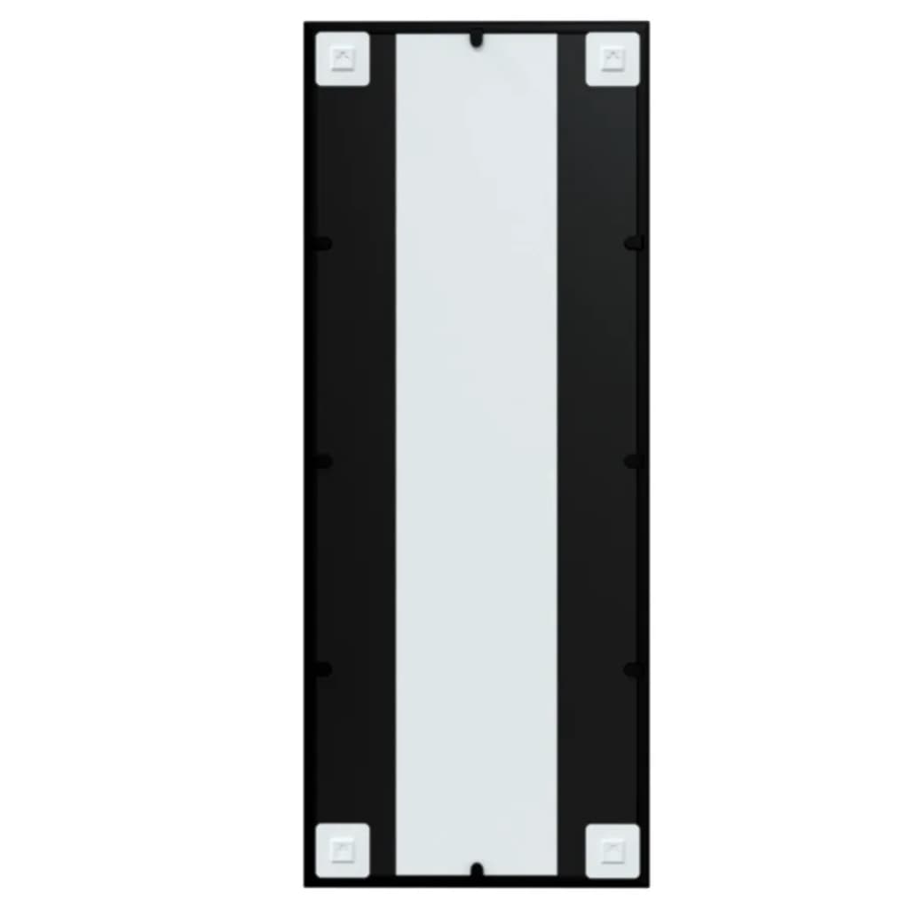 vægspejl 100x40 cm metal sort