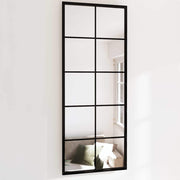vægspejl 100x40 cm metal sort