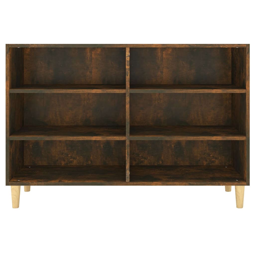 skænk 103,5x35x70 cm konstrueret træ røget egetræsfarve