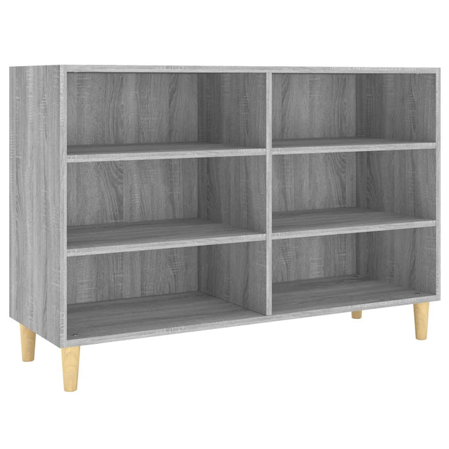 skænk 103,5x35x70 cm konstrueret træ grå sonoma-eg