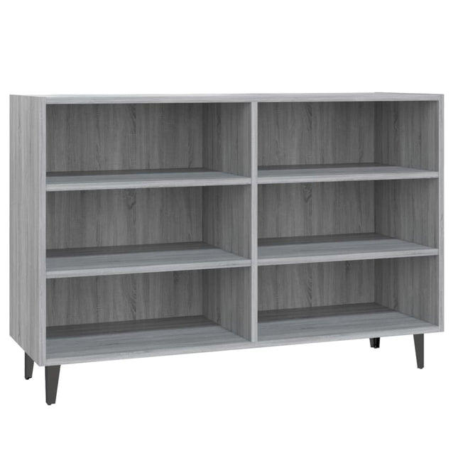 skænk 103,5x35x70 cm konstrueret træ grå sonoma-eg
