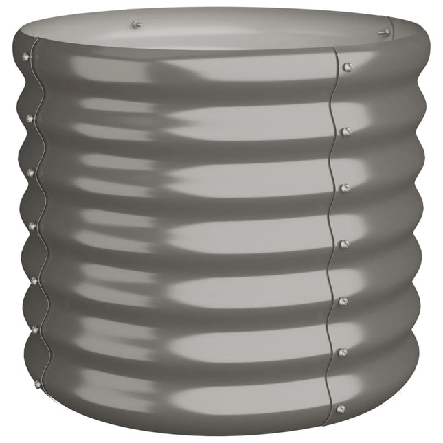 plantekrukke 40x40x36 cm galvaniseret stål grå