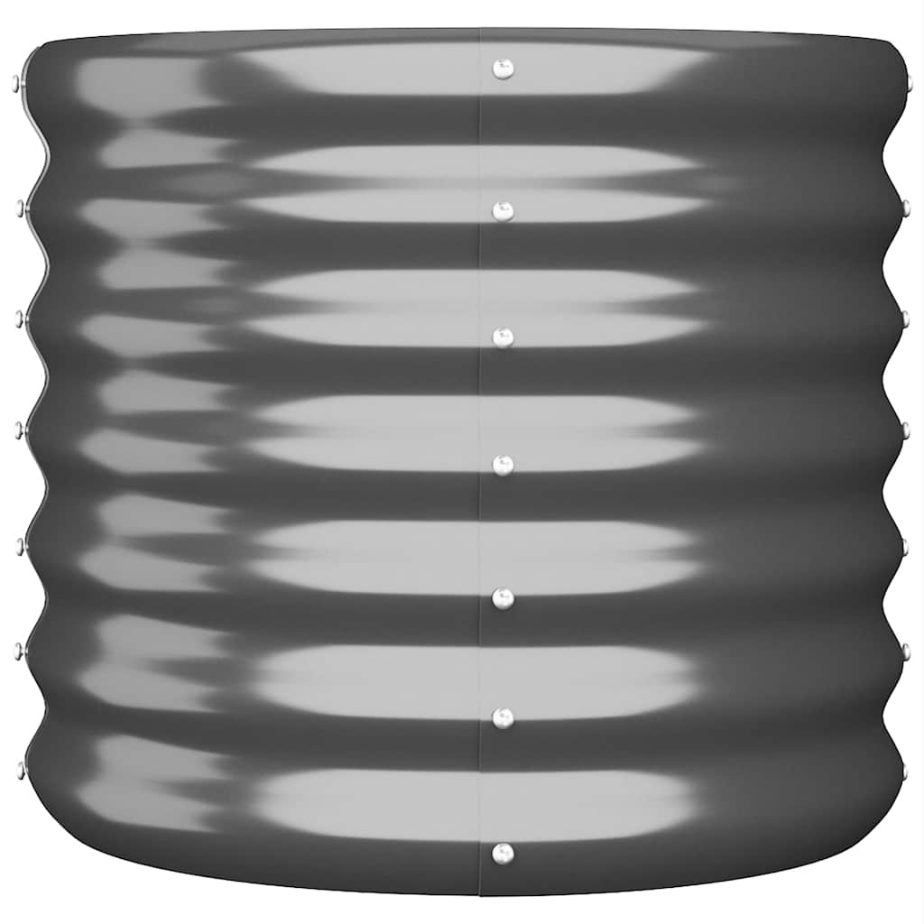 plantekrukke 40x40x36 cm galvaniseret stål antracitgrå