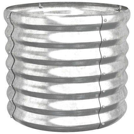 plantekrukke 40x40x36 cm galvaniseret stål sølvfarvet