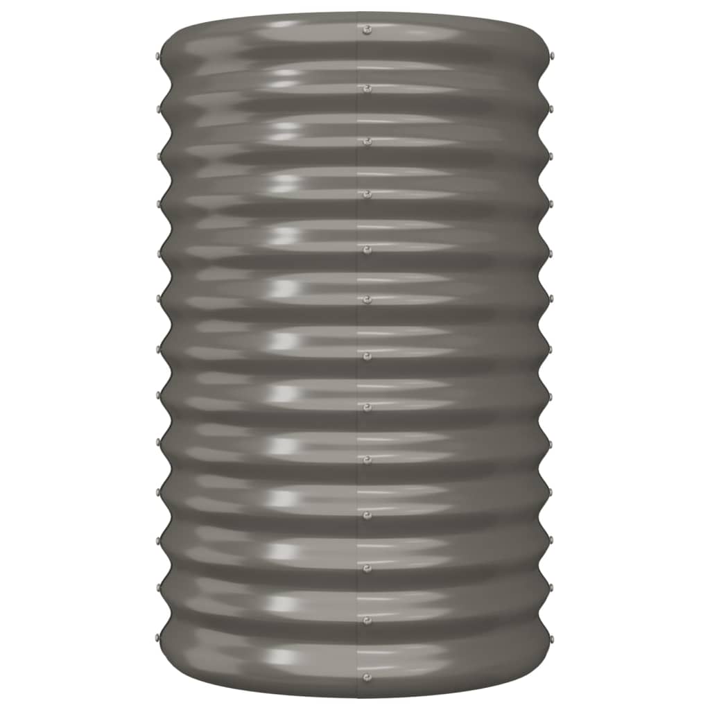 plantekrukke 40x40x68 cm galvaniseret stål grå