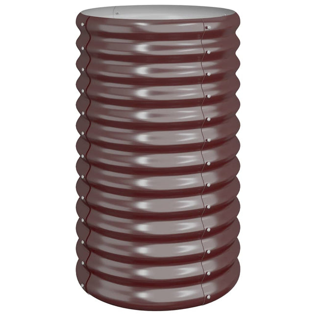 plantekrukke 40x40x68 cm galvaniseret stål brun