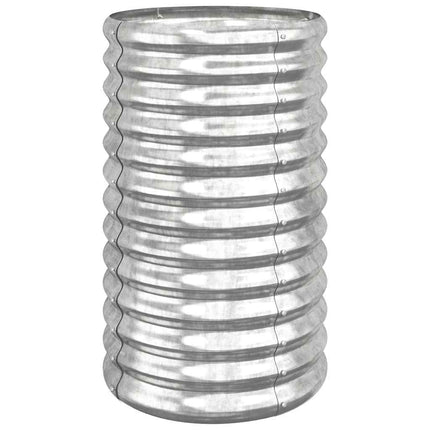plantekrukke 40x40x68 cm galvaniseret stål sølvfarvet