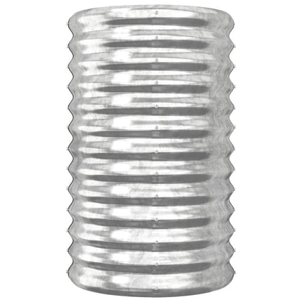 plantekrukke 40x40x68 cm galvaniseret stål sølvfarvet