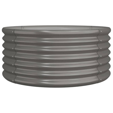 plantekrukke 80x80x36 cm galvaniseret stål grå