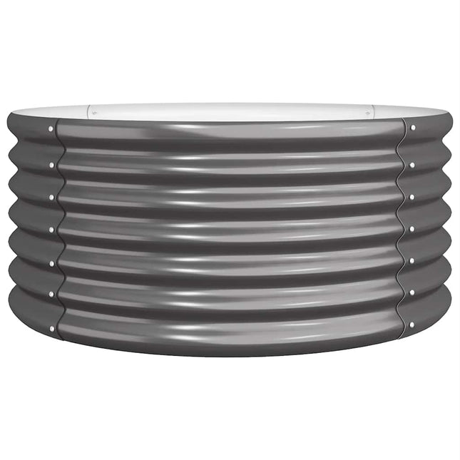 plantekrukke 80x80x36 cm galvaniseret stål antracitgrå
