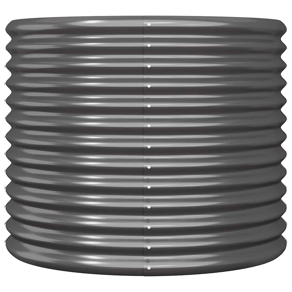 plantekrukke 80x80x68 cm galvaniseret stål antracitgrå