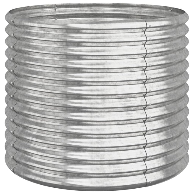 plantekrukke 80x80x68 cm galvaniseret stål sølvfarvet