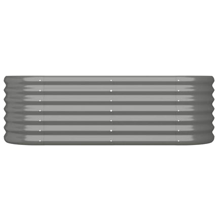 plantekasse 114x40x36 cm galvaniseret stål grå