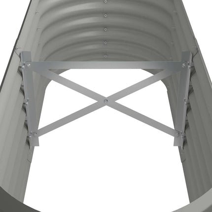 plantekasse 114x40x36 cm galvaniseret stål grå