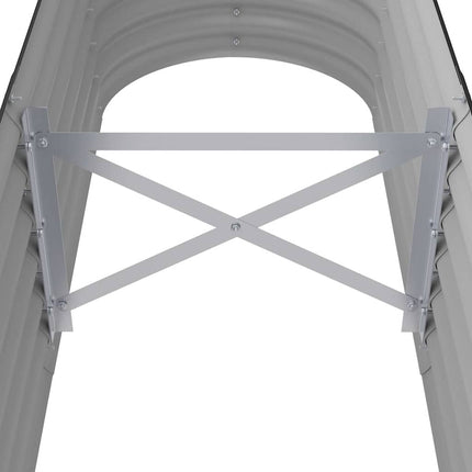plantekasse 114x40x36 cm galvaniseret stål antracitgrå