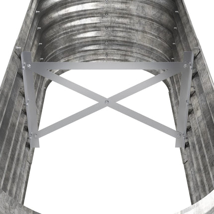plantekasse 114x40x36 cm galvaniseret stål sølvfarvet