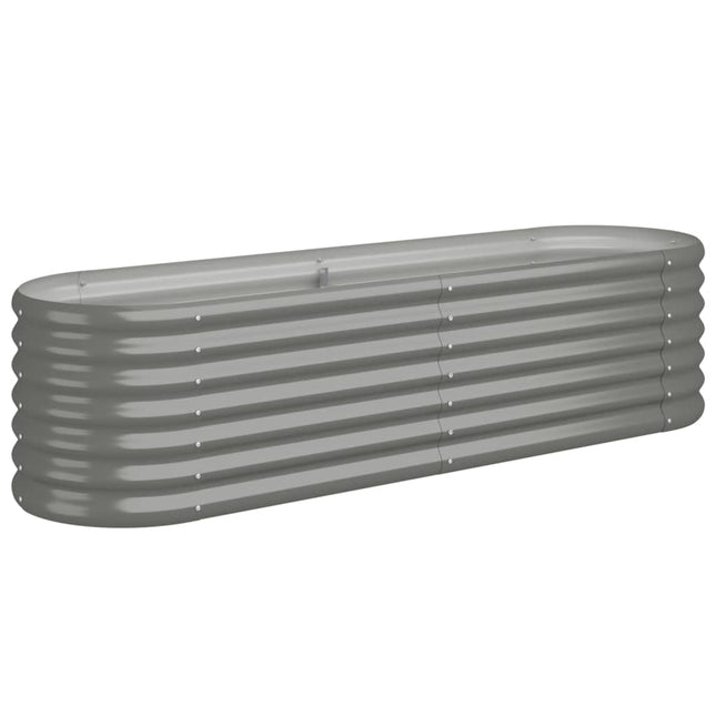 plantekasse 152x40x36 cm galvaniseret stål grå