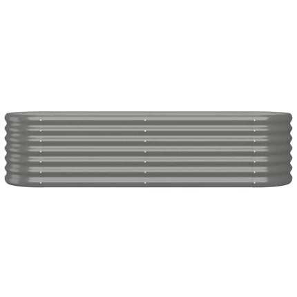 plantekasse 152x40x36 cm galvaniseret stål grå