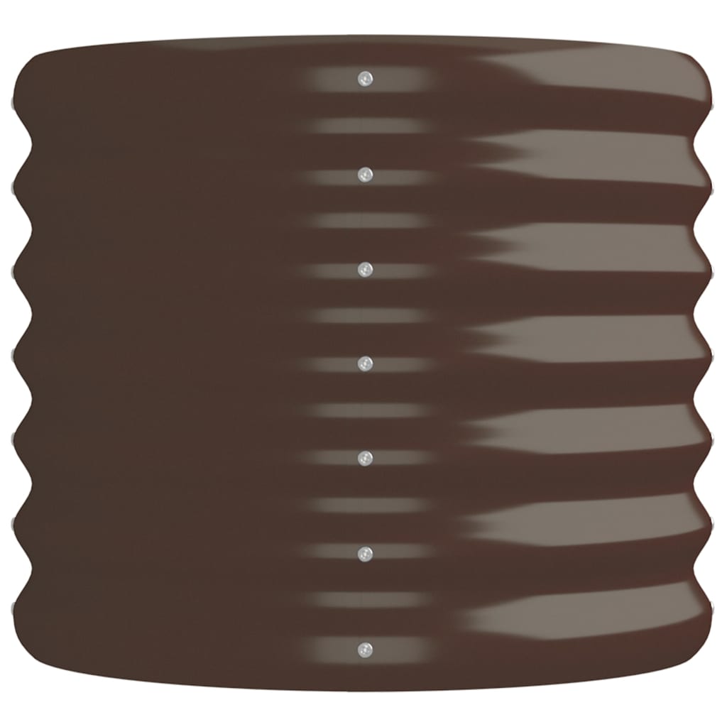 plantekasse 152x40x36 cm galvaniseret stål brun