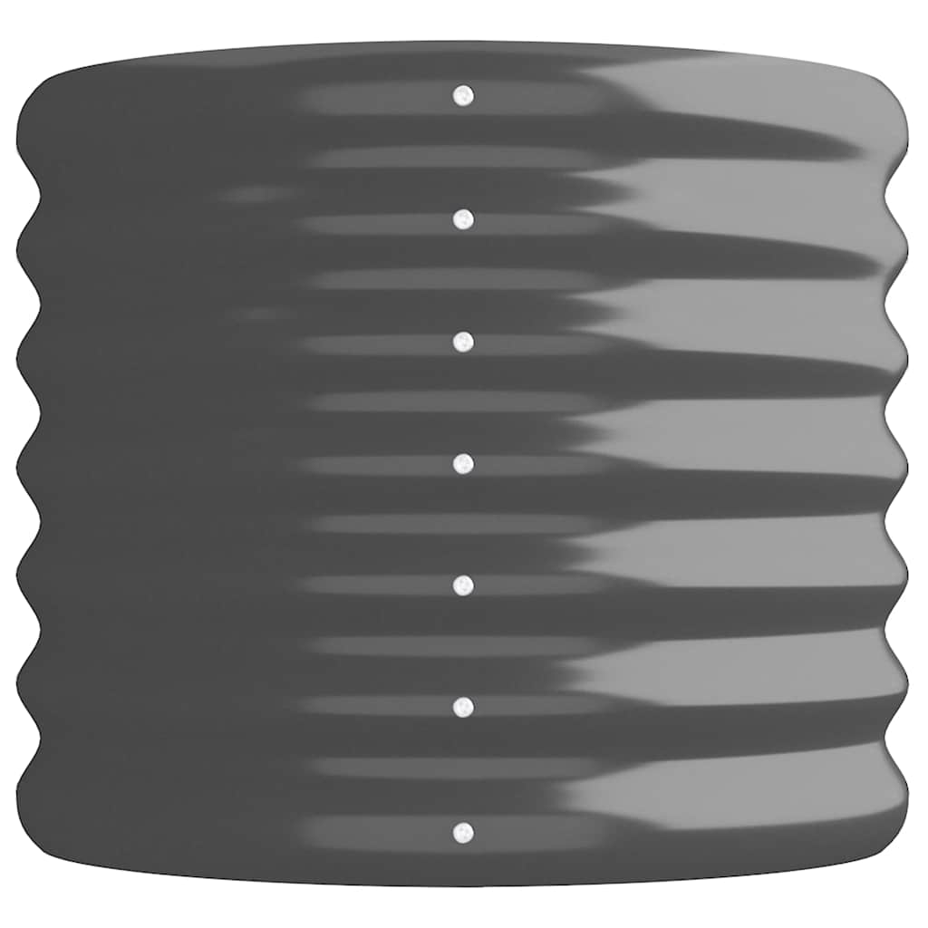 plantekasse 152x40x36 cm galvaniseret stål antracitgrå