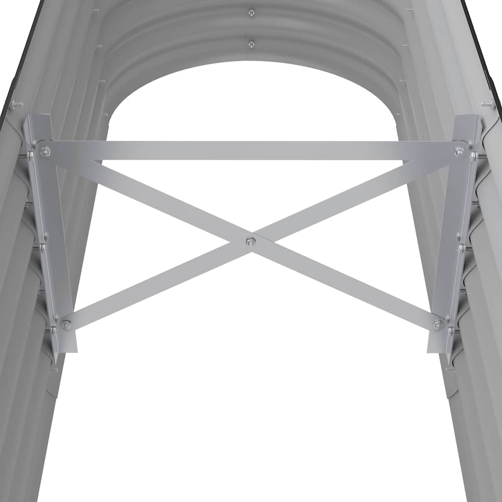 plantekasse 152x40x36 cm galvaniseret stål antracitgrå