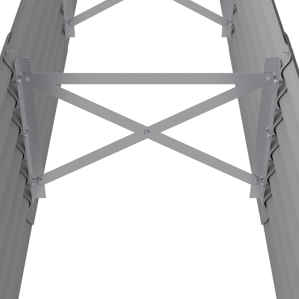 plantekasse 224x40x36 cm galvaniseret stål grå