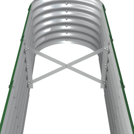 plantekasse 260x40x36 cm galvaniseret stål grøn