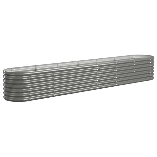 plantekasse 260x40x36 cm galvaniseret stål grå